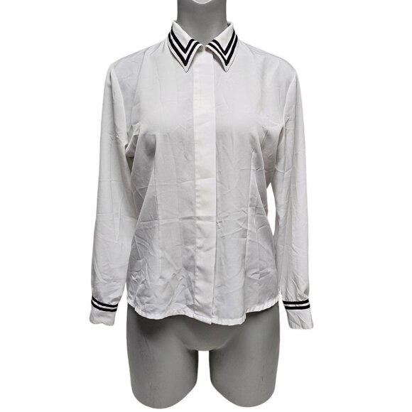 90s - 00s Petite Impressions button down shirt . size 10 - Picture 1 of 8